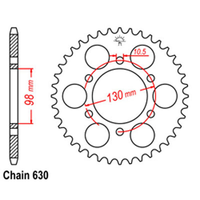 REAR SPROCKET - STEEL 35T 630P Hover Image