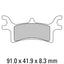 FERODO Disc Pad Set - FDB2176 SG Sinter Grip Sintered Compound - Off-Road