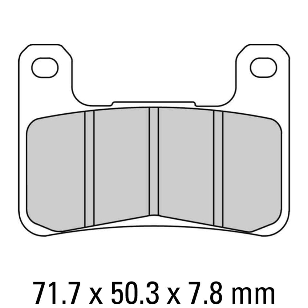 FERODO Disc Pad Set - FDB2178 ST Sinter Grip Sintered Compound - Road