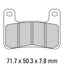 FERODO Disc Pad Set - FDB2178 ST Sinter Grip Sintered Compound - Road