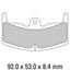 FERODO Disc Pad Set - FDB310 P Platinum Non Sintered Compound