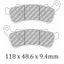 FERODO Disc Pad Set - FDB2299 ST Sinter Grip Sintered Compound - Road