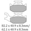 FERODO Disc Pad Set - FDB2308 SG Sinter Grip Sintered Compound - Off-Road