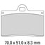 FERODO Race Brake Disc Pad Set - FRP408 XRAC
