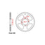 REAR SPROCKET - STEEL 44T 428P (32-KPP-44)