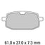 FERODO Disc Pad Set - FDB636 EF ECO Friction Non Sintered Compound
