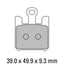 FERODO Disc Pad Set - FDB2203 CP211 Carbon Grip Race Compound - Non Sintered