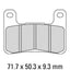 FERODO Disc Pad Set - FDB2204 CP211 Carbon Grip Race Compound - Non Sintered