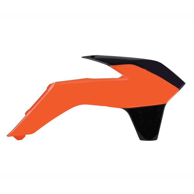 POLISPORT RADIATOR SHROUDS KTM 85 SX 13-17 - ORANGE/BLACK Hover Image