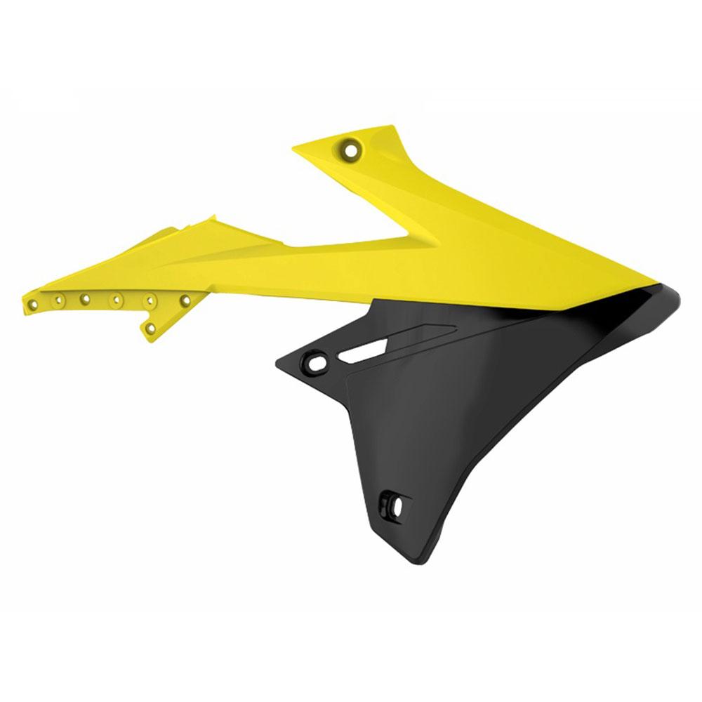 POLISPORT RADIATOR SHROUDS SUZUKI RM-Z450 18-23 - YELLOW/BLACK