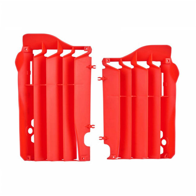 POLISPORT RADIATOR LOUVERS HONDA CRF250R 14-15 - RED Hover Image