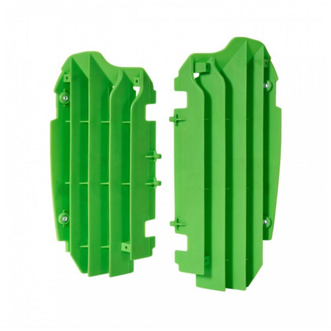 POLISPORT RADIATOR LOUVERS KAWASAKI KX250F 13-16 - GREEN Hover Image