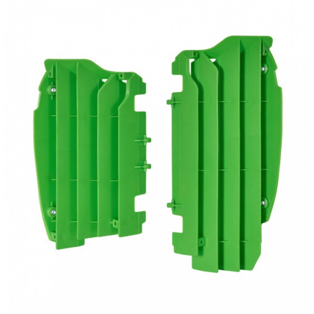POLISPORT RADIATOR LOUVERS KAWASAKI KX450F 12-15 - GREEN
