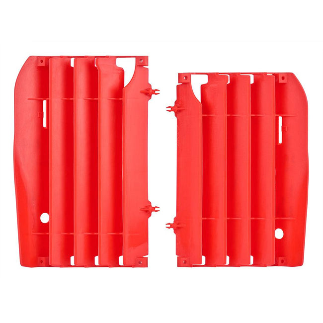 POLISPORT RADIATOR LOUVERS HONDA CRF450R 09-12 - RED Hover Image