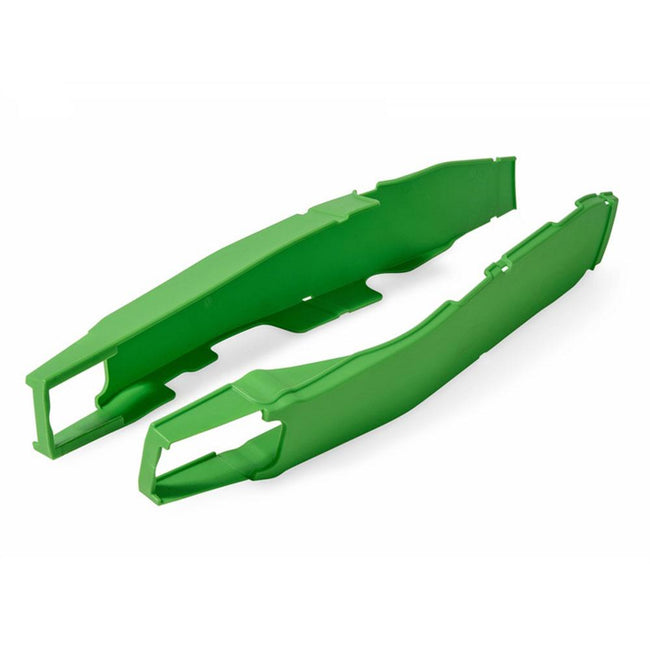 POLISPORT SWINGARM PROTECTORS KAWASAKI KX250F 12-16/KX450F 12-15 - GREEN Hover Image