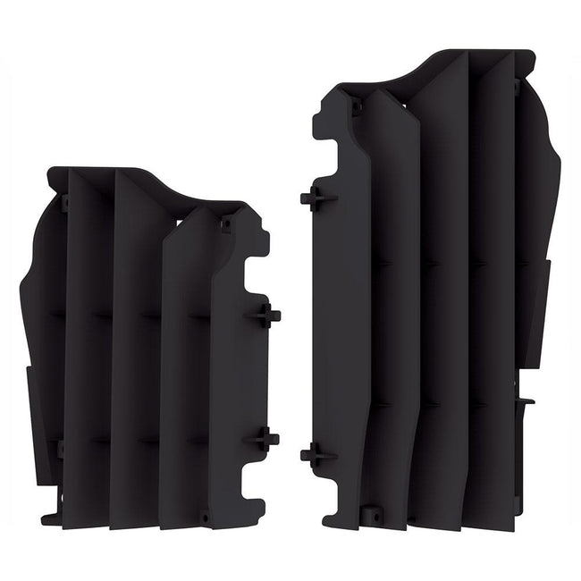 POLISPORT RADIATOR LOUVERS KAWASAKI KX250F 21-23/KX450F 16-23 - BLACK Hover Image