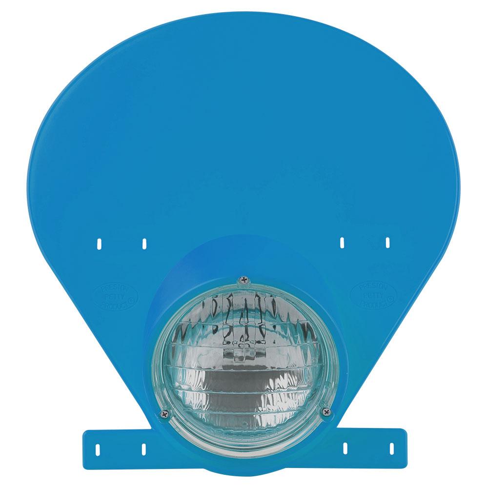 POLISPORT PRESTON PETTY HEADLIGHT NUMBER PLATE - LED - BULTACO BLUE