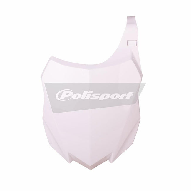 POLISPORT FRONT NUMBER PLATE KAWASAKI KX250F 13-16/KX450F 13-15 - WHITE Hover Image