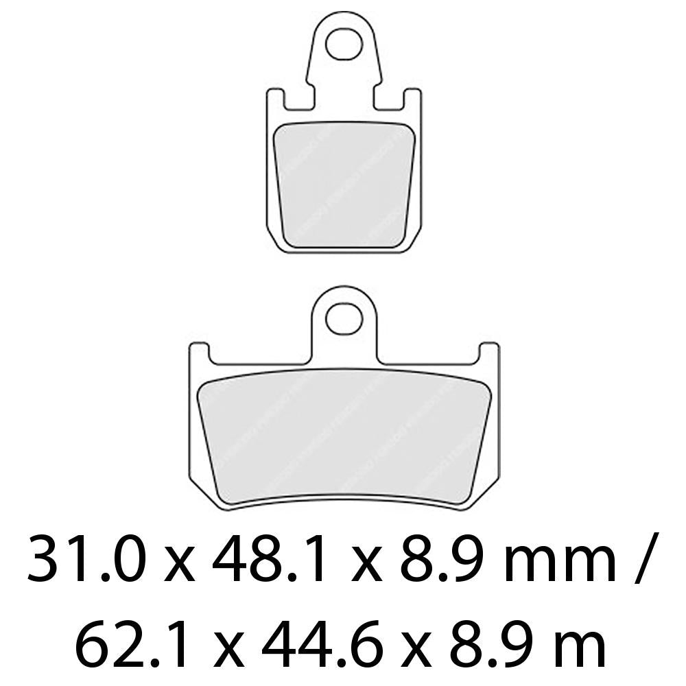 FERODO Disc Pad Set - FDB2217 ST Sinter Grip Sintered Compound - Road