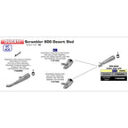 ARROW 71209PR [OEC]: PRO-RACE & LK-PIPE TITANIUM - DU 800 SCR D/SLED