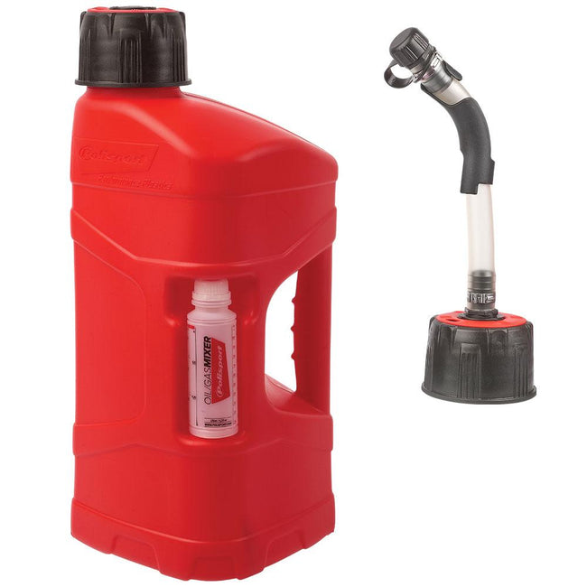 POLISPORT PROOCTANE FUEL CAN 10LTR W/HOSE Hover Image