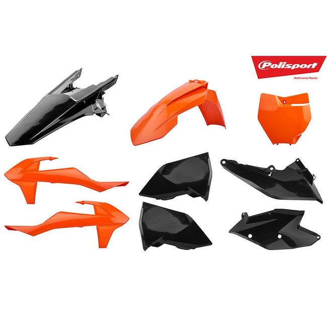 POLISPORT MX KIT KTM SX/SX-F 125-450 16-18 - ORANGE/BLACK Hover Image