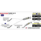 ARROW 71744AKN Silencer - RACE-TECH Aluminium Dark with Carbon End Cap