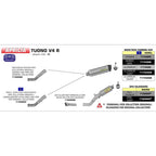 ARROW 71406MI [RAS]: LINK PIPE Stainless steel - APR RSV4 09-15 / TUONO V4R 11-15