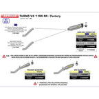 ARROW 71744AKN Silencer - RACE-TECH Aluminium Dark with Carbon End Cap