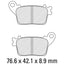 FERODO Disc Pad Set - FDB2221 P Platinum Non Sintered Compound