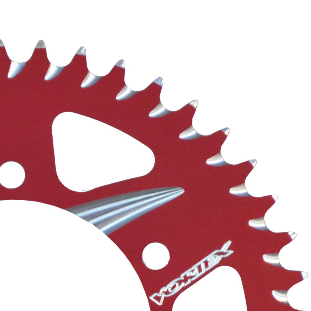 VORTEX ALLOY REAR SPROCKET 520-44T - HONDA - RED