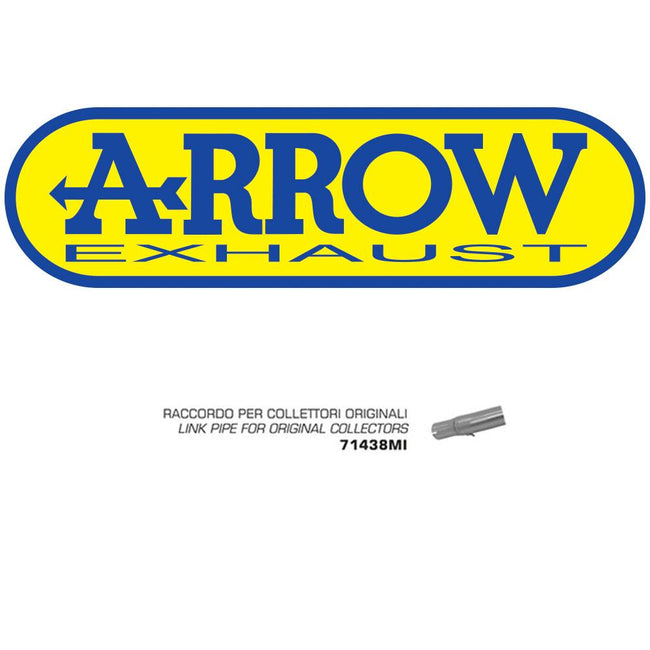 ARROW 71438MI Mid Link Pipe :- Stainless Hover Image