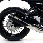 ARROW 74506RB Silencer - REBEL Nichrom Dark Silencer with Carbon End Cap