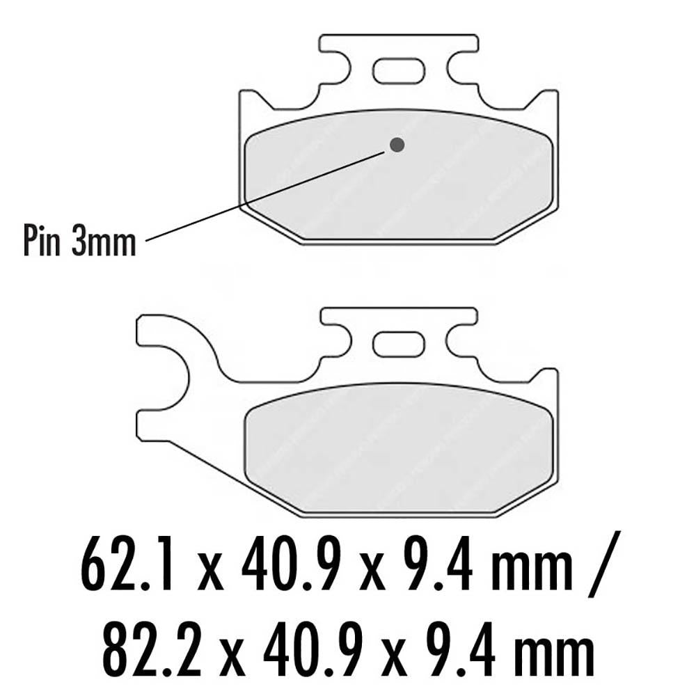 FERODO Disc Pad Set - FDB2235 SG Sinter Grip Sintered Compound - Off-Road
