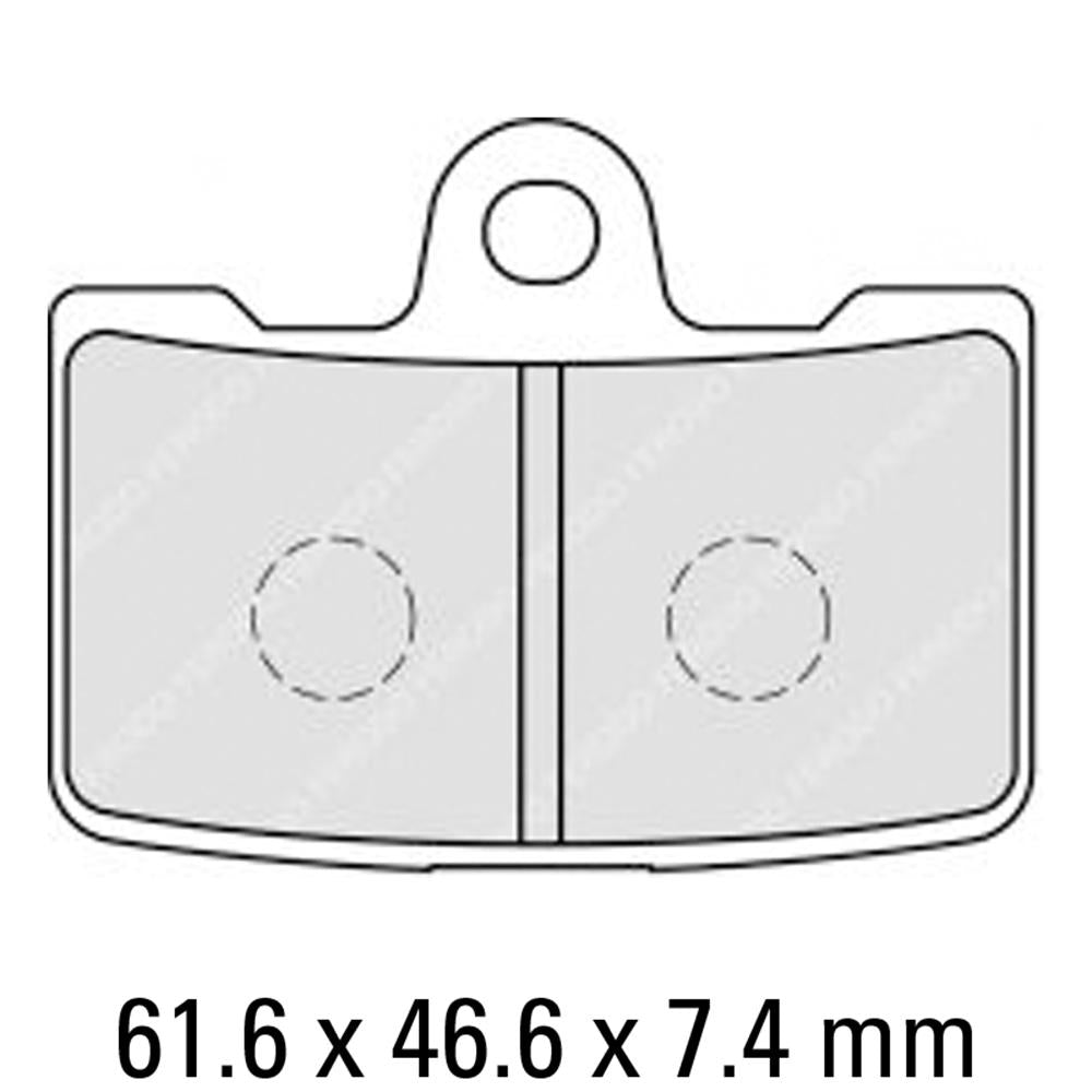 FERODO Disc Pad Set - FDB2240 ST Sinter Grip Sintered Compound - Road