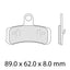 FERODO Disc Pad Set - FDB2250 ST Sinter Grip Sintered Compound - Road