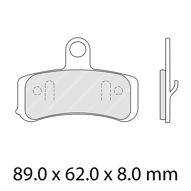 FERODO Disc Pad Set - FDB2250 ST Sinter Grip Sintered Compound - Road Hover Image