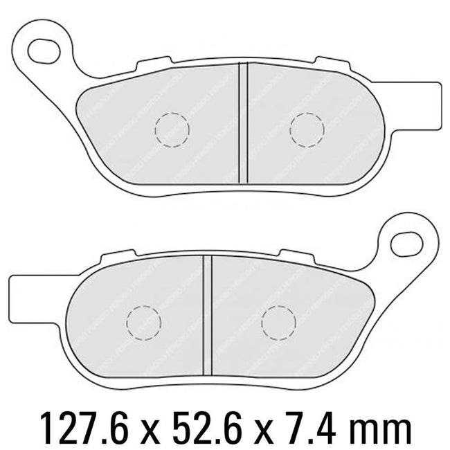 FERODO Disc Pad Set - FDB2251 ST Sinter Grip Sintered Compound - Road Hover Image