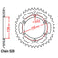 REAR SPROCKET - STEEL 52T 520P (32-415-52)