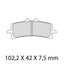 FERODO Disc Pad Set - FDB2260 ST Sinter Grip Sintered Compound - Road