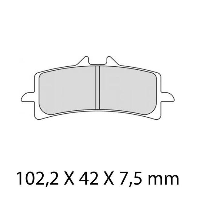 FERODO Disc Pad Set - FDB2260 ST Sinter Grip Sintered Compound - Road Hover Image