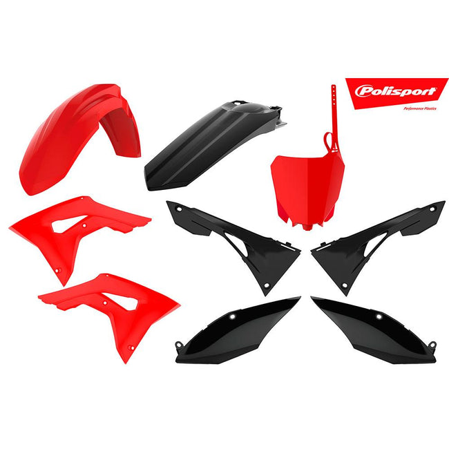 POLISPORT MX KIT HONDA CRF250R 18-21/CRF450R 17-20 - RED/BLACK Hover Image