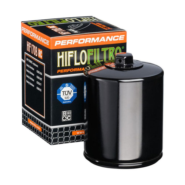 HIFLOFILTRO - OIL FILTER  HF171BRC BLACK (With Nut) Hover Image