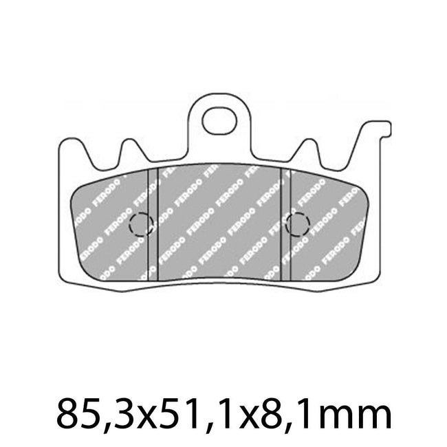 FERODO Disc Pad Set - FDB2265 ST Sinter Grip Sintered Compound - Road Hover Image