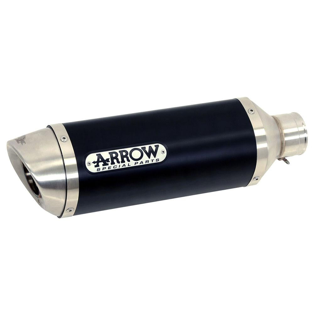 ARROW 71813AON Silencer - THUNDER Aluminium Dark with Steel End Cap