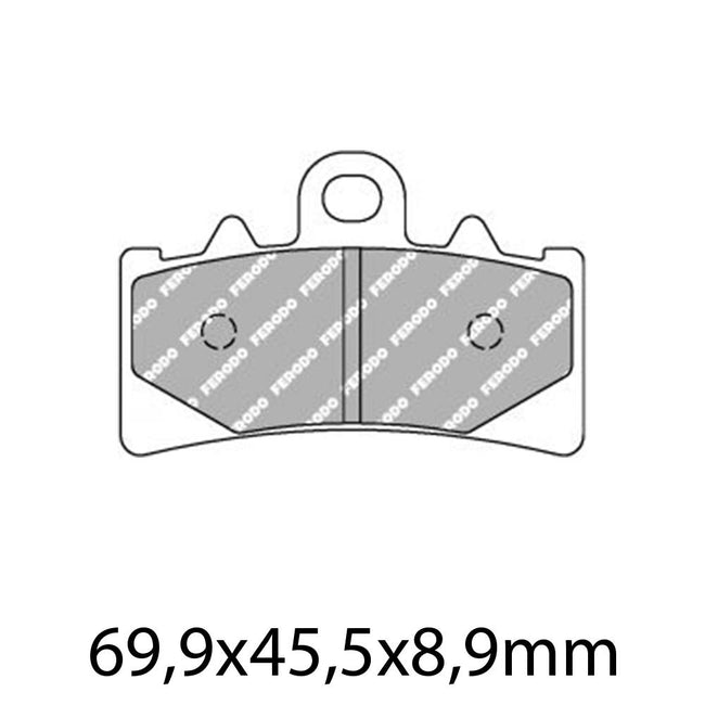 FERODO Disc Pad Set - FDB2266 ST Sinter Grip Sintered Compound - Road Hover Image