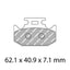 FERODO Disc Pad Set - FDB2270 P Platinum Non Sintered Compound