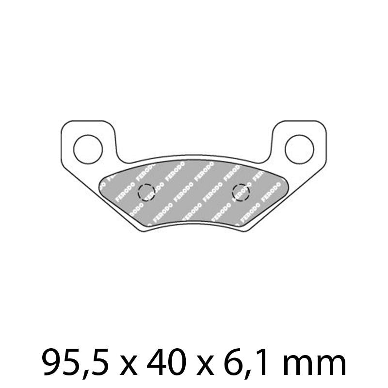 FERODO Disc Pad Set - FDB2272 SG Sinter Grip Sintered Compound - Off-Road