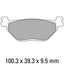 FERODO Disc Pad Set - FDB2156 ST Sinter Grip Sintered Compound - Road