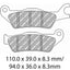 FERODO Disc Pad Set - FDB2287 EF ECO Friction Non Sintered Compound